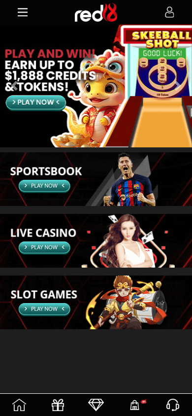 red18_casino_homepage_mobile