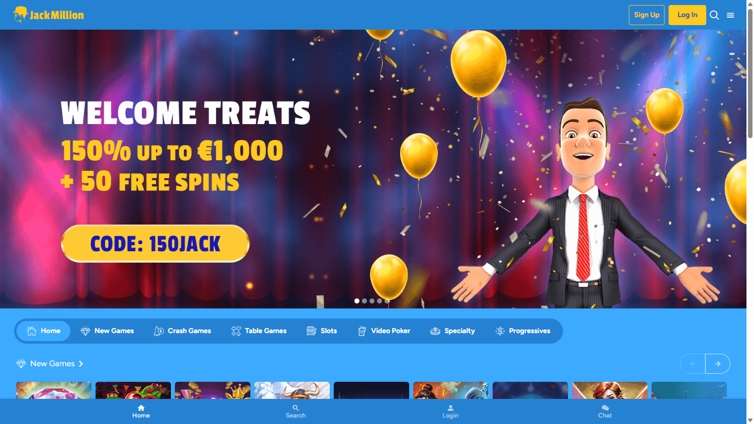 jackmillion_casino_homepage_desktop