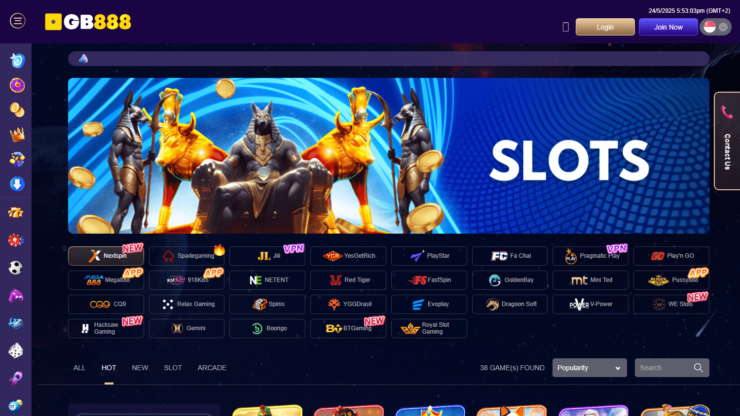 Goldbet888_Casino_game_gallery_desktop