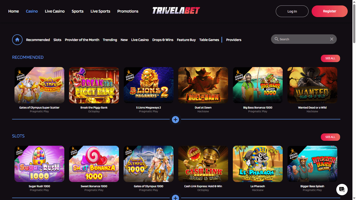 TrivelaBet_Casino_game_gallery_desktop