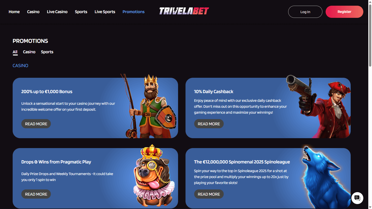 TrivelaBet_Casino_promotions_desktop