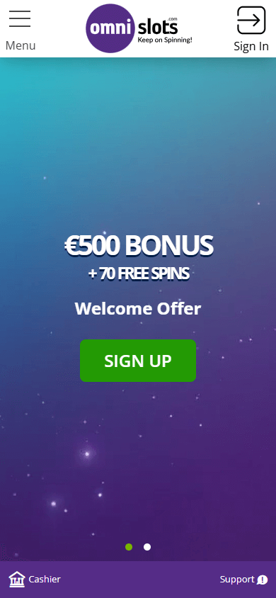 Omni_Slots_Casino_homepage_mobile