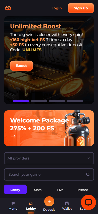 Unlim_Casino_homepage_mobile