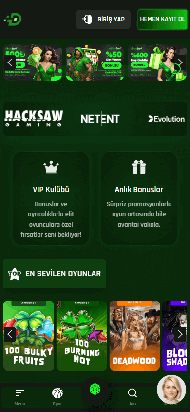 DeoBet_Casino_homepage_mobile