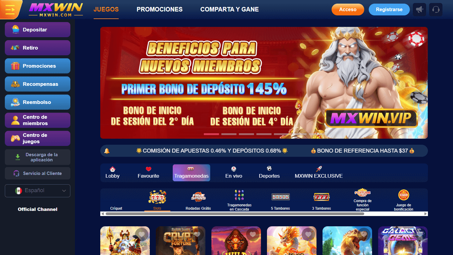 MXWin_Casino_game_gallery_desktop