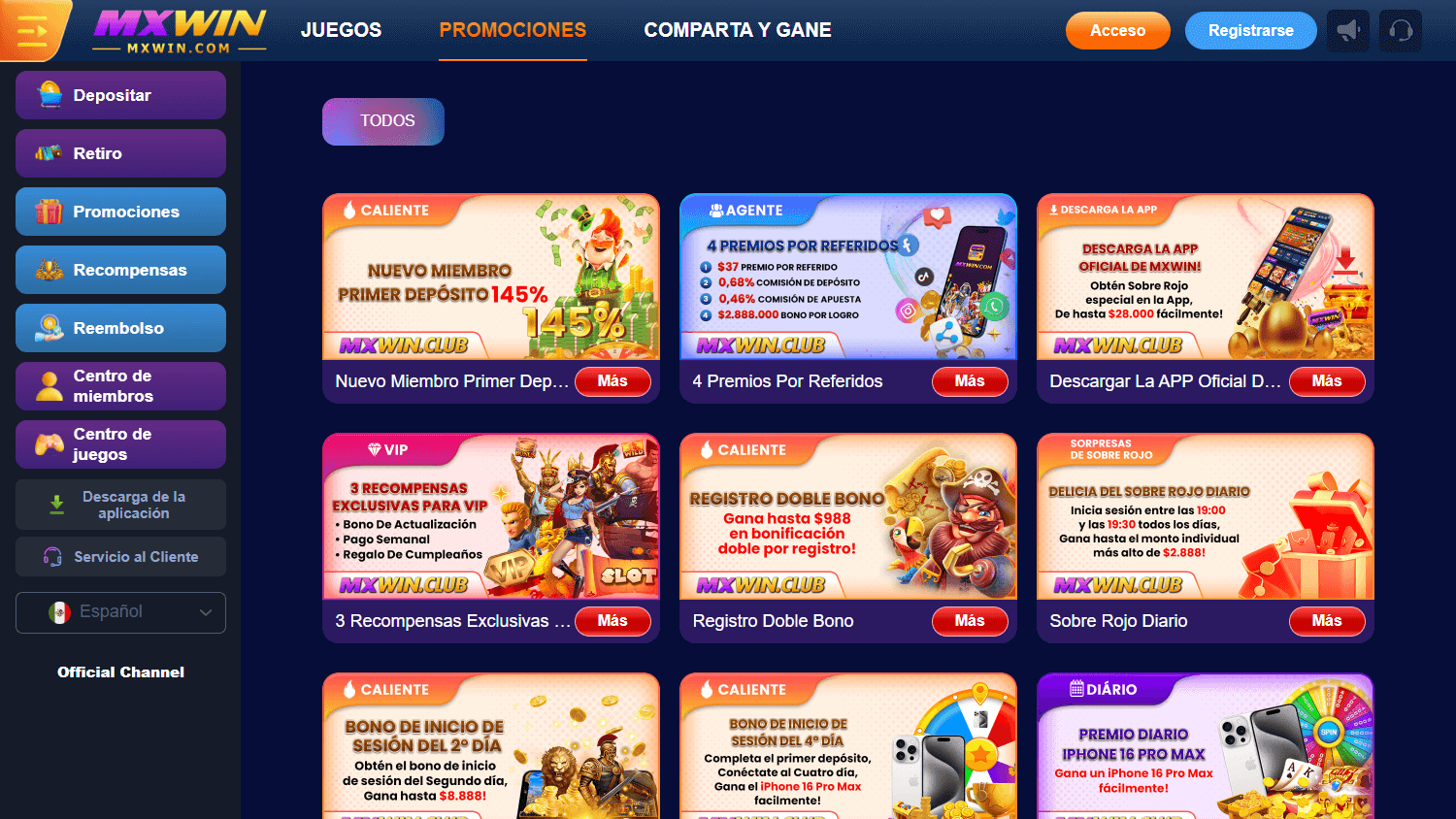 MXWin_Casino_promotions_desktop