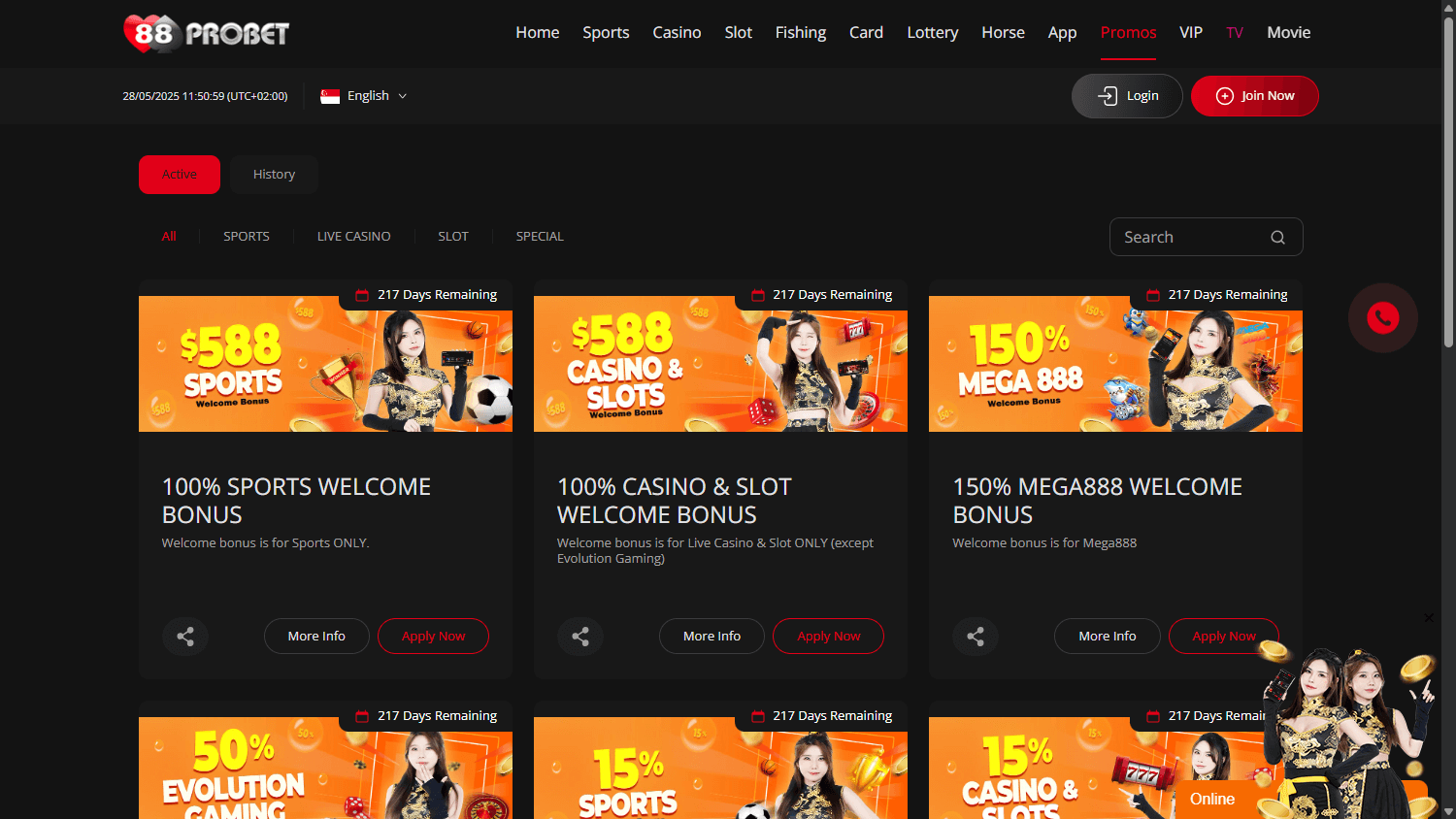 88ProBet_Casino_promotions_desktop