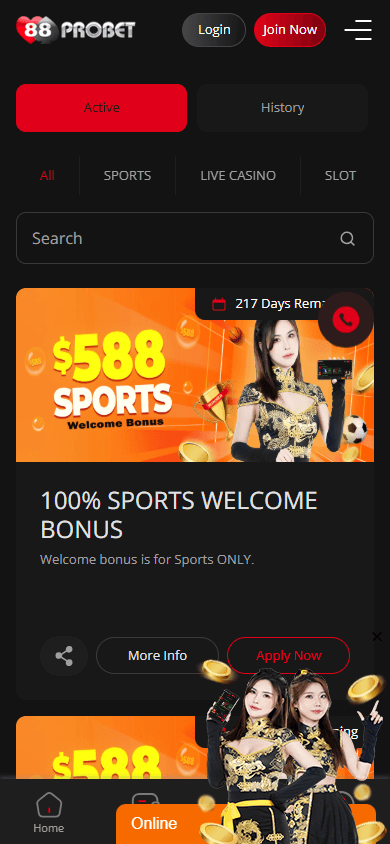 88ProBet_Casino_promotions_mobile