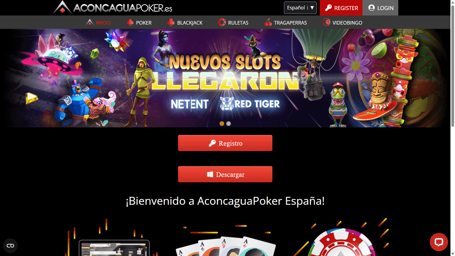 Aconcagua_Poker_Casino_homepage_desktop