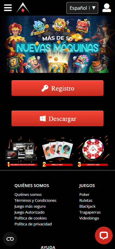Aconcagua_Poker_Casino_homepage_mobile