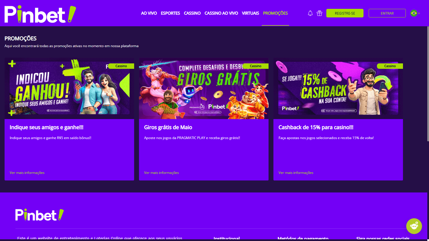 Pinbet_Casino_promotions_desktop