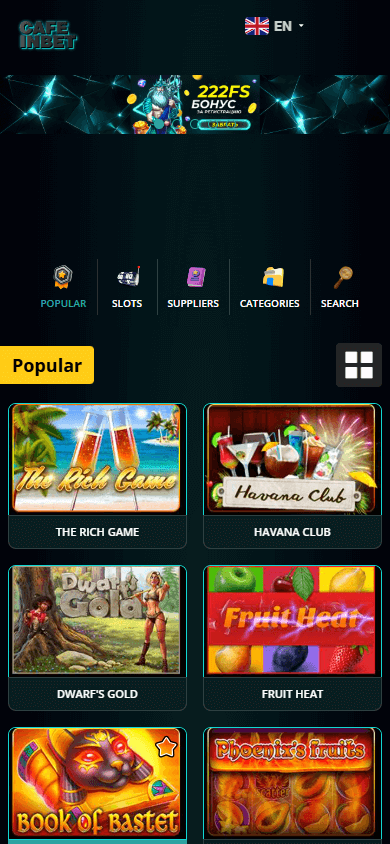 Cafe-inBet_Casino_homepage_mobile