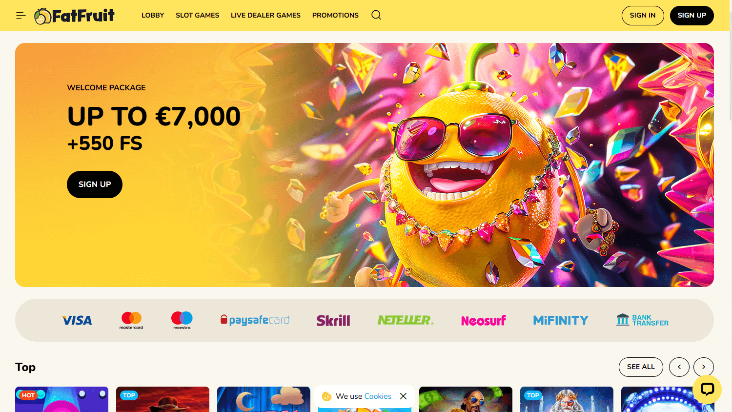 FatFruit_Casino_homepage_desktop