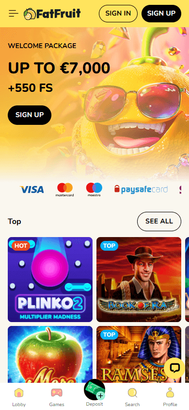 FatFruit_Casino_homepage_mobile