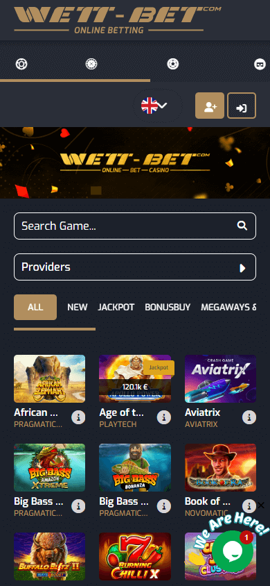 Wett-Bet_Casino_homepage_mobile