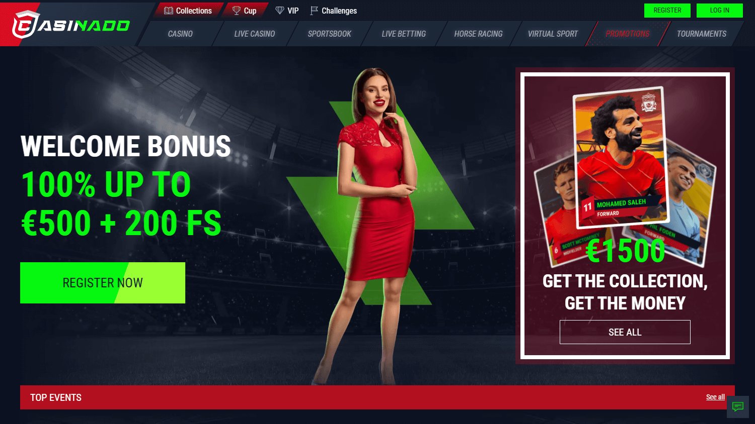 Casinado_Casino_homepage_desktop