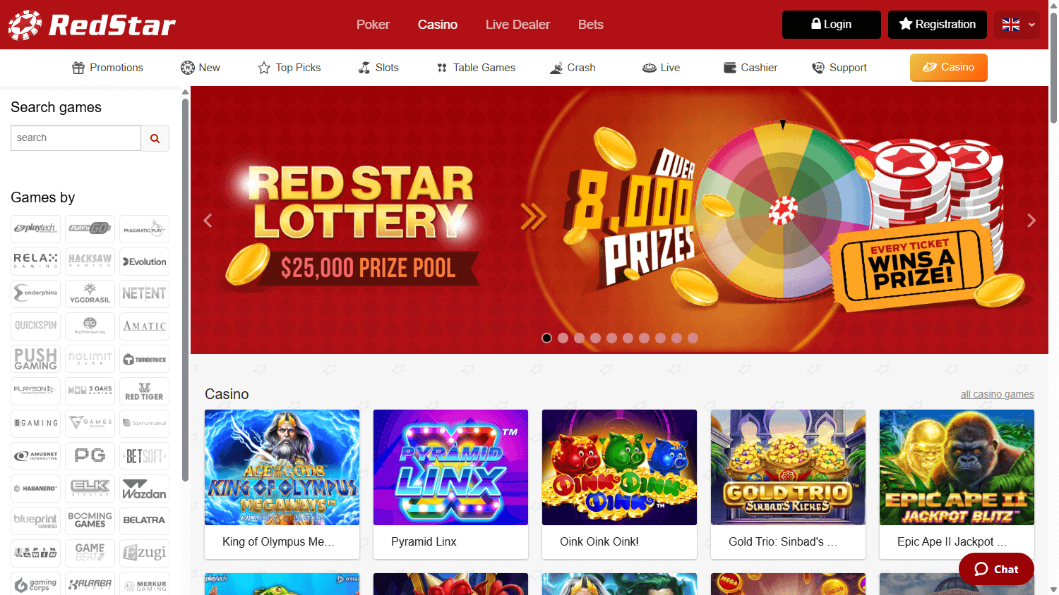 RedStar_Casino_homepage_desktop