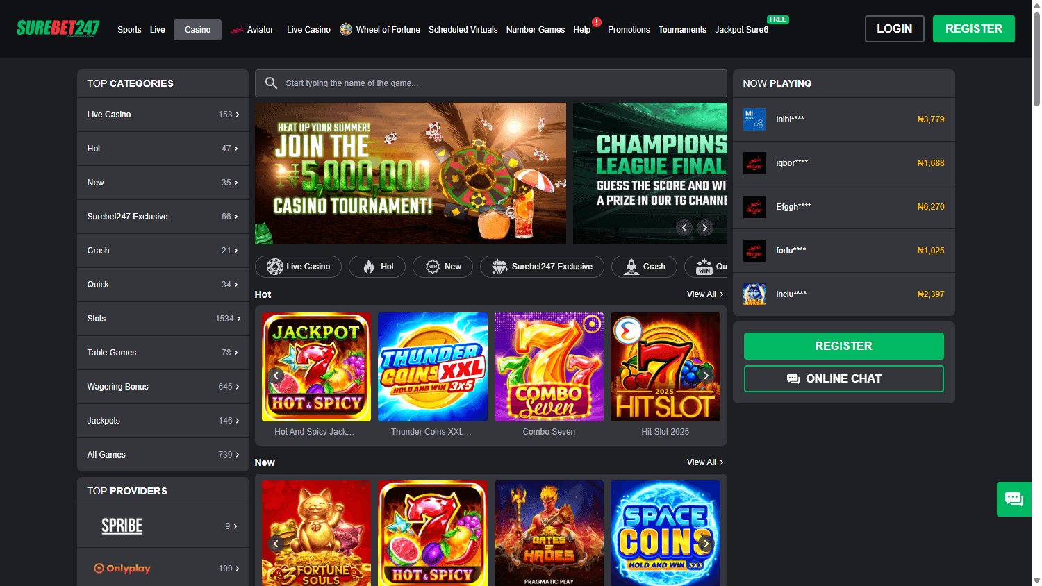 Surebet247_Casino_game_gallery_desktop