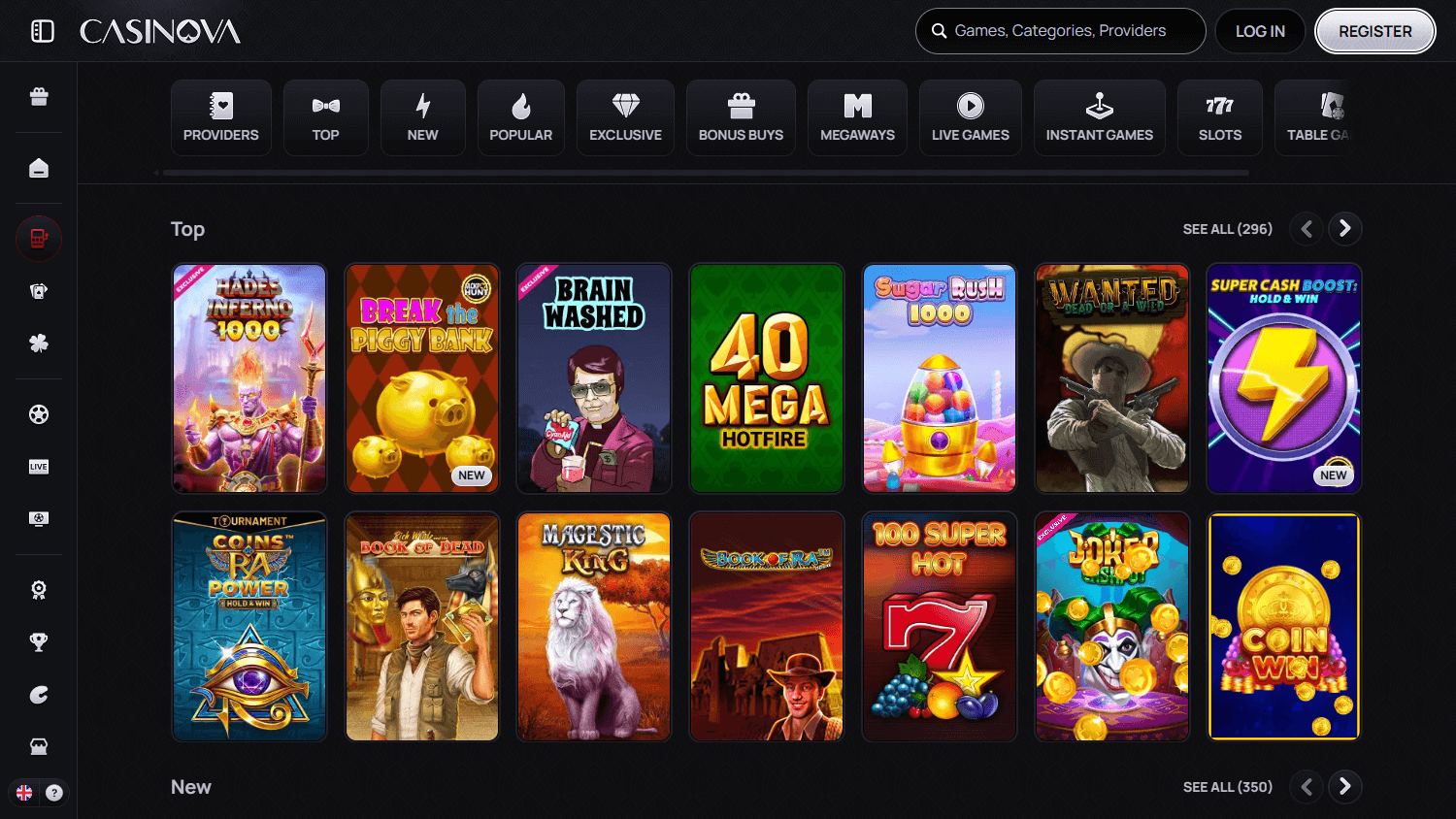 Casinova_Online_Casino_game_gallery_desktop