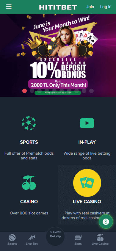 Hititbet_Casino_homepage_mobile
