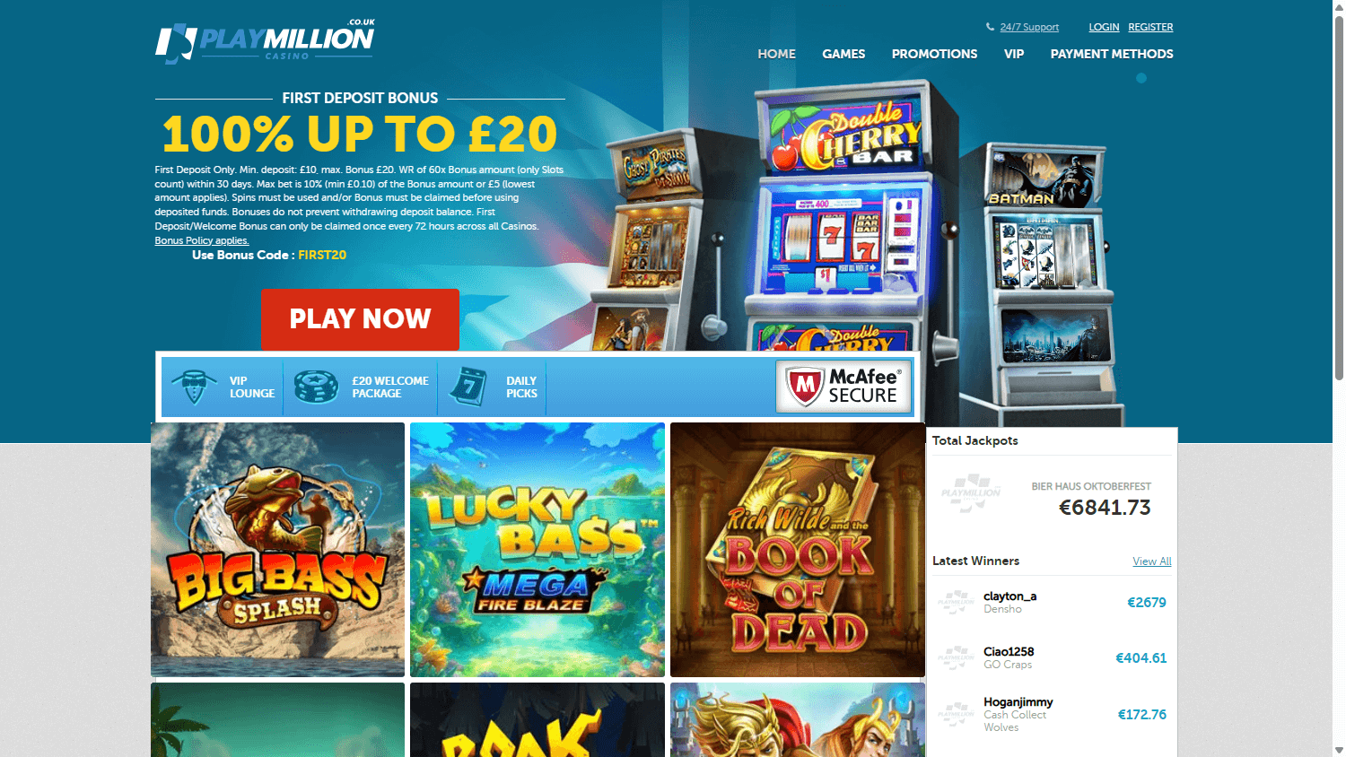 PlayMillion_Casino_UK_homepage_desktop