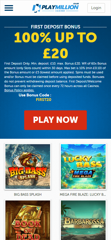 PlayMillion_Casino_UK_homepage_mobile