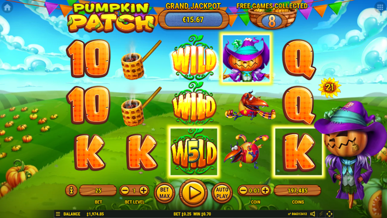 Pumpkin Patch Expanding wild symbol