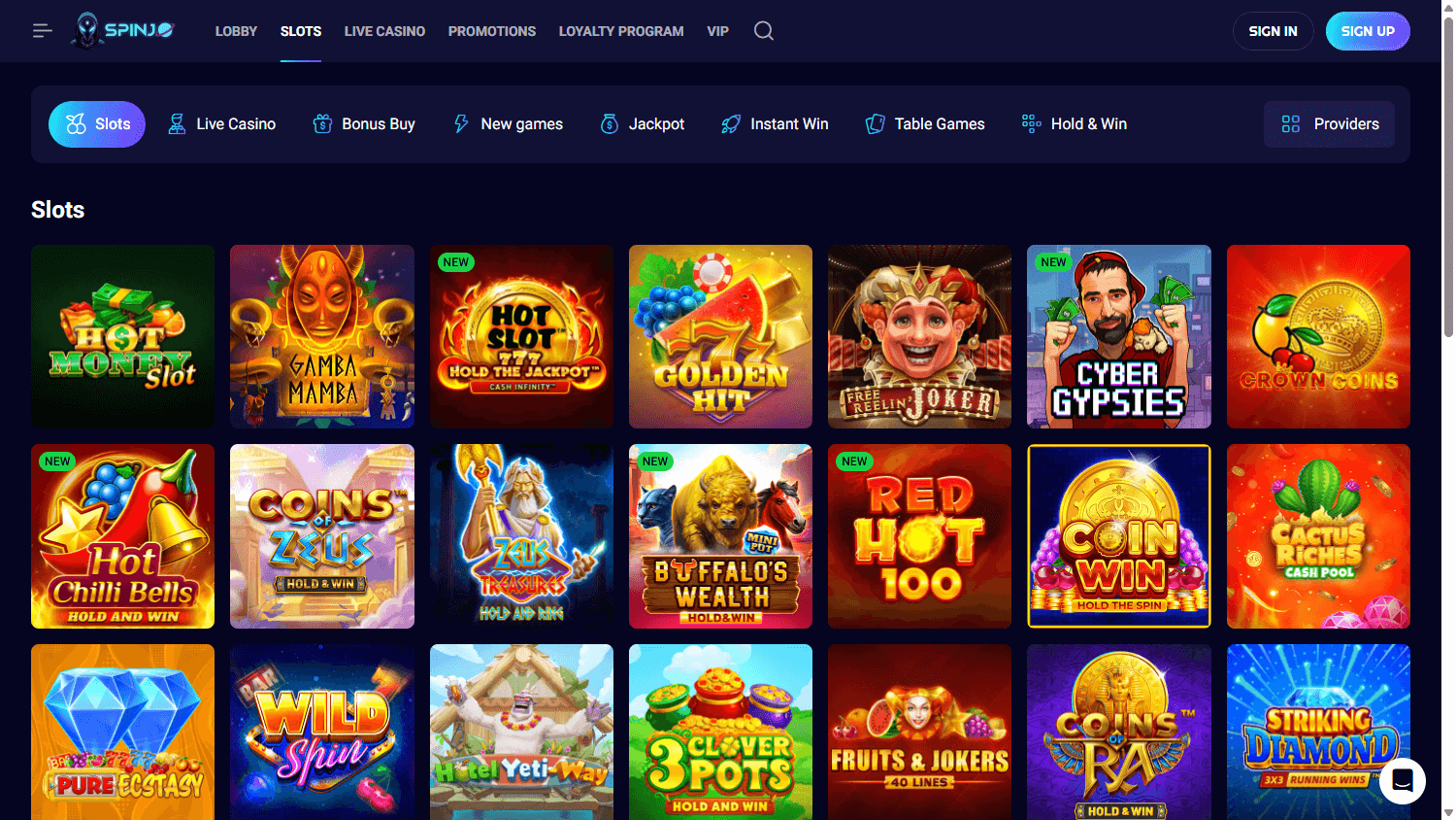 SpinJo_Casino_game_gallery_desktop
