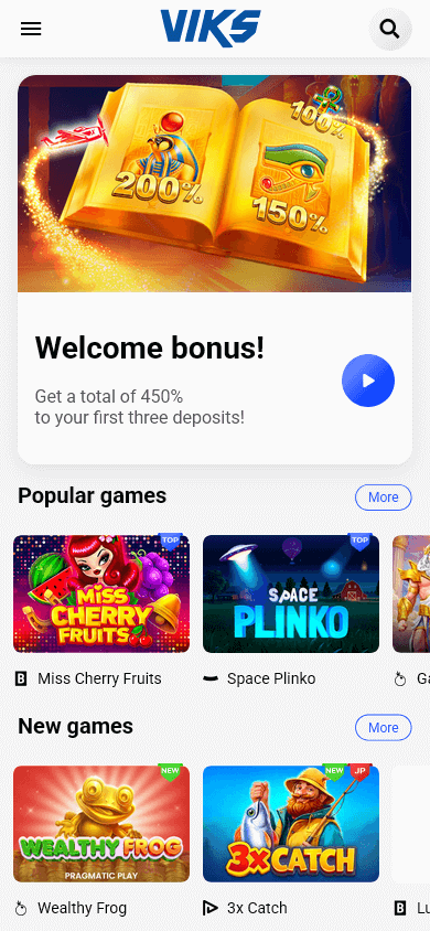 viks_casino_homepage_mobile