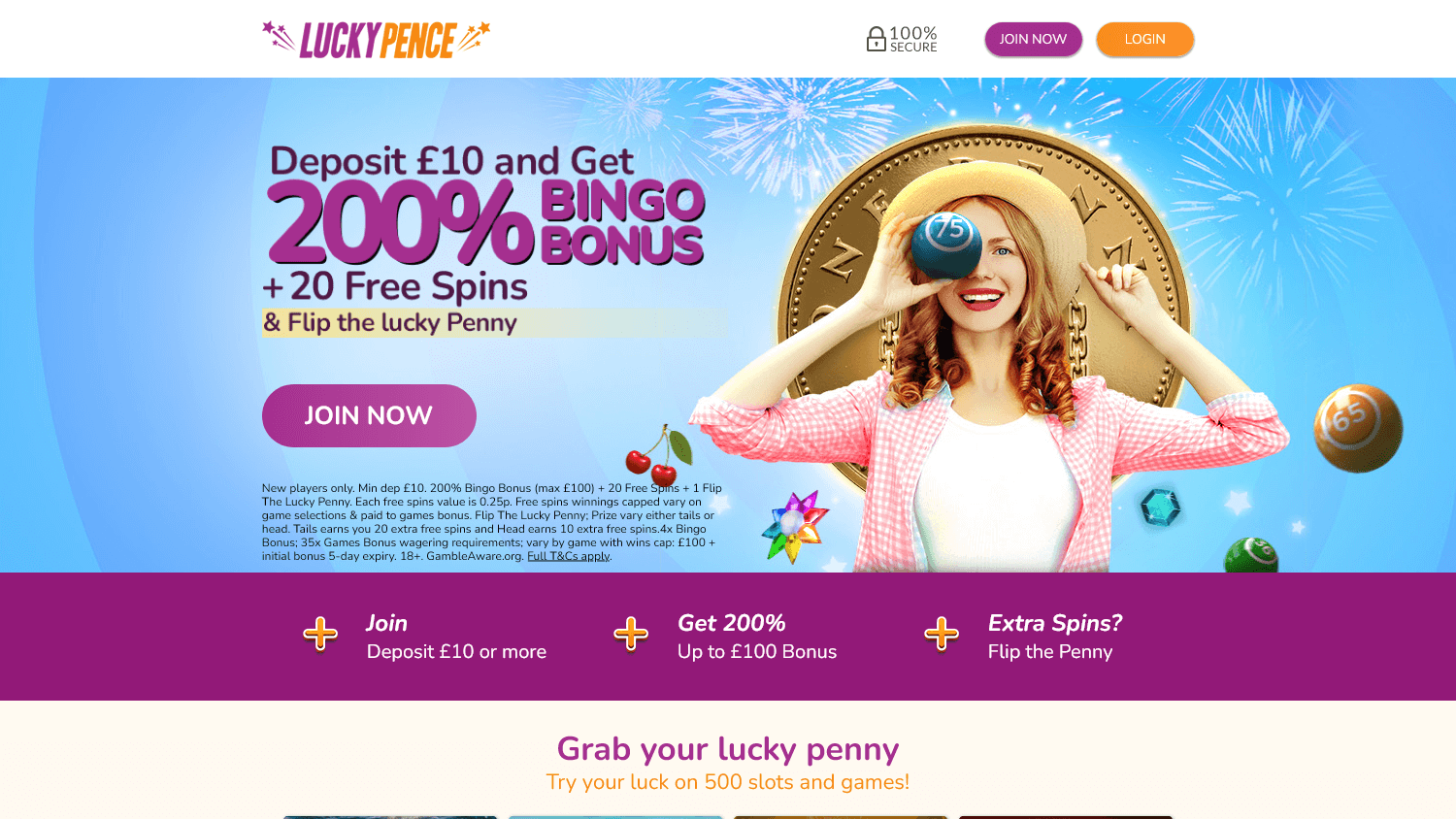 lucky_pence_casino_homepage_desktop