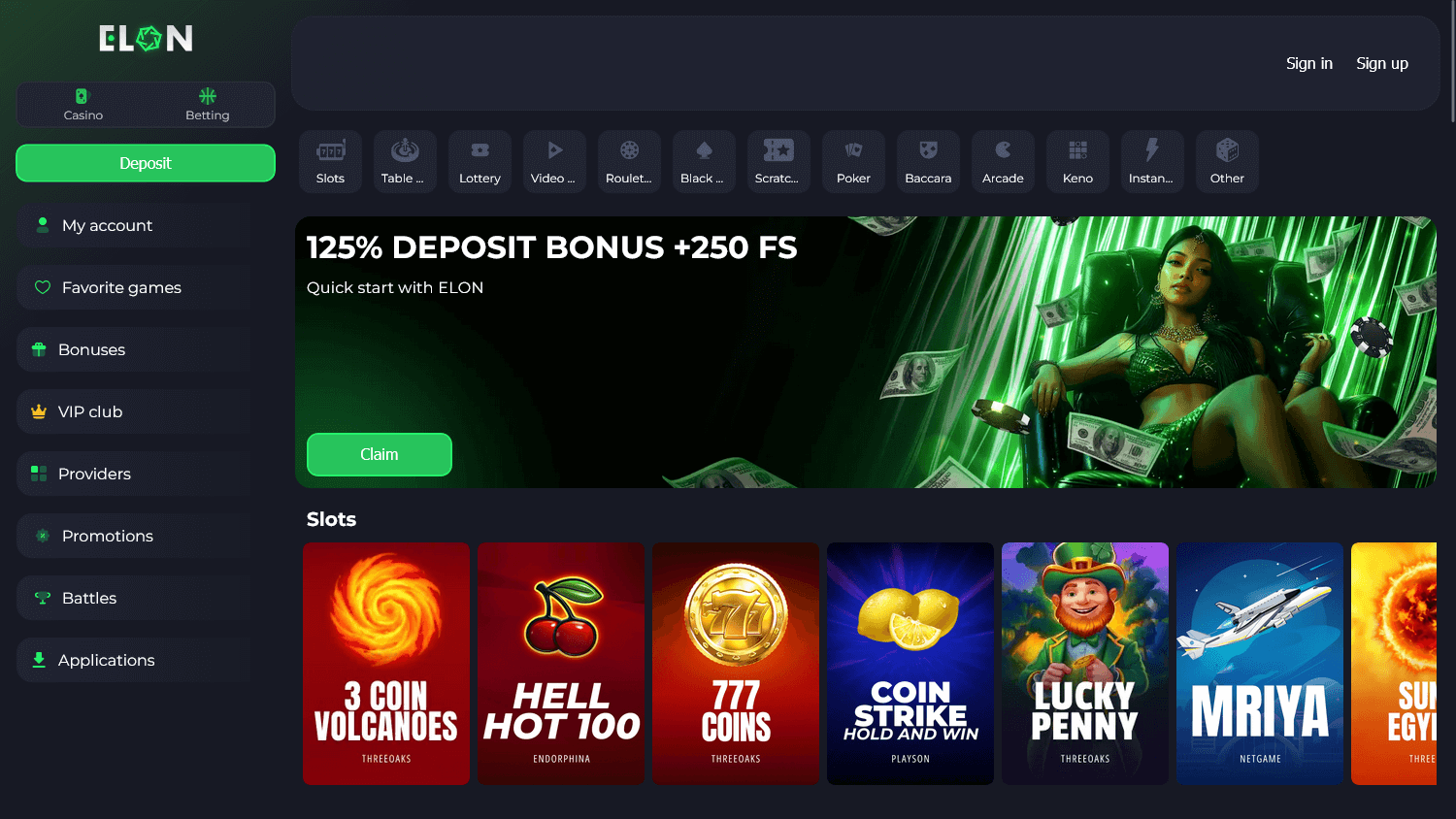 elon_casino_homepage_desktop