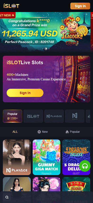 islot_casino_homepage_mobile