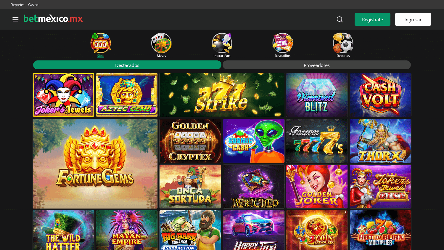 betmexico_casino_homepage_desktop