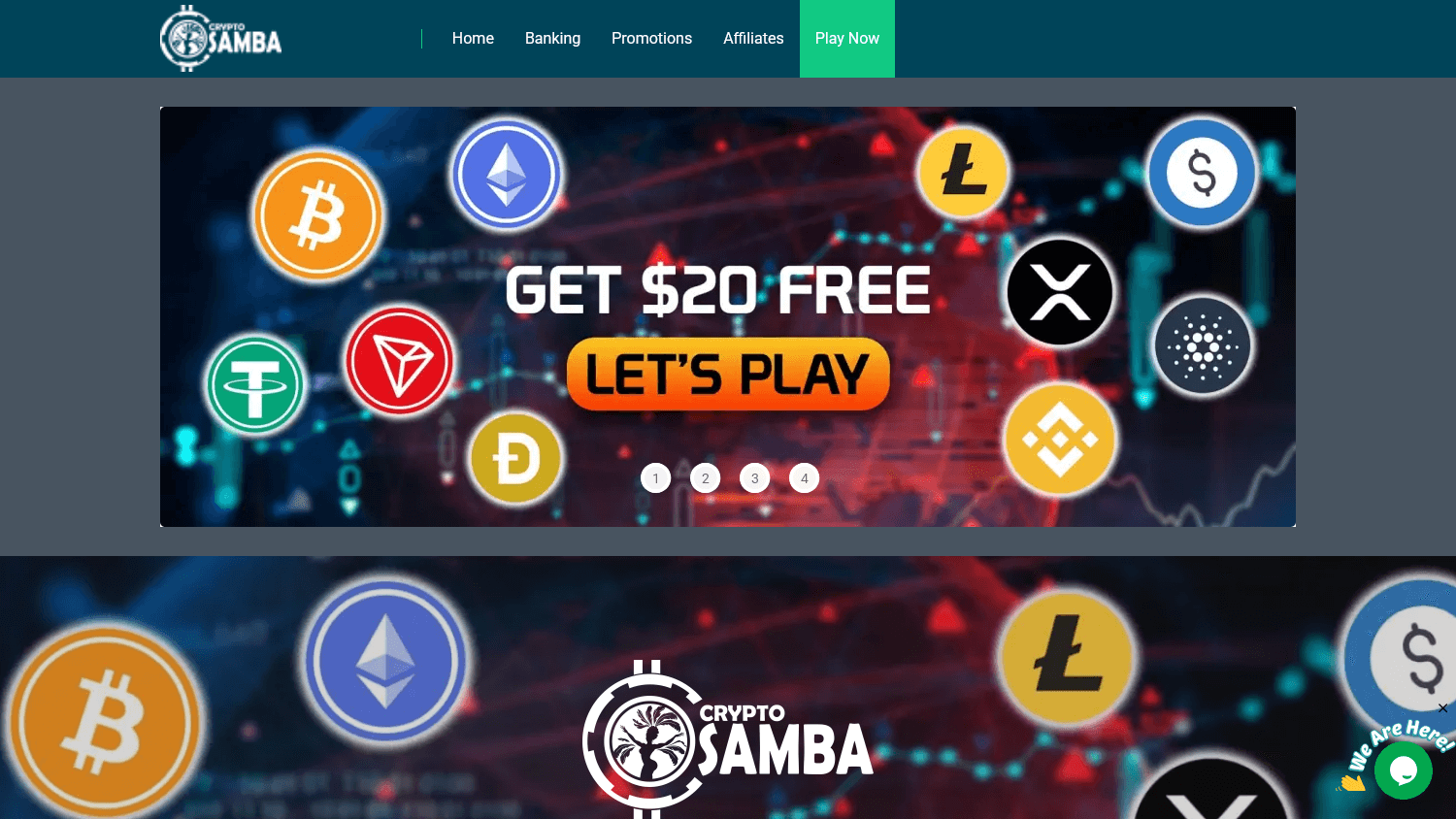 cryptosamba_casino_homepage_desktop