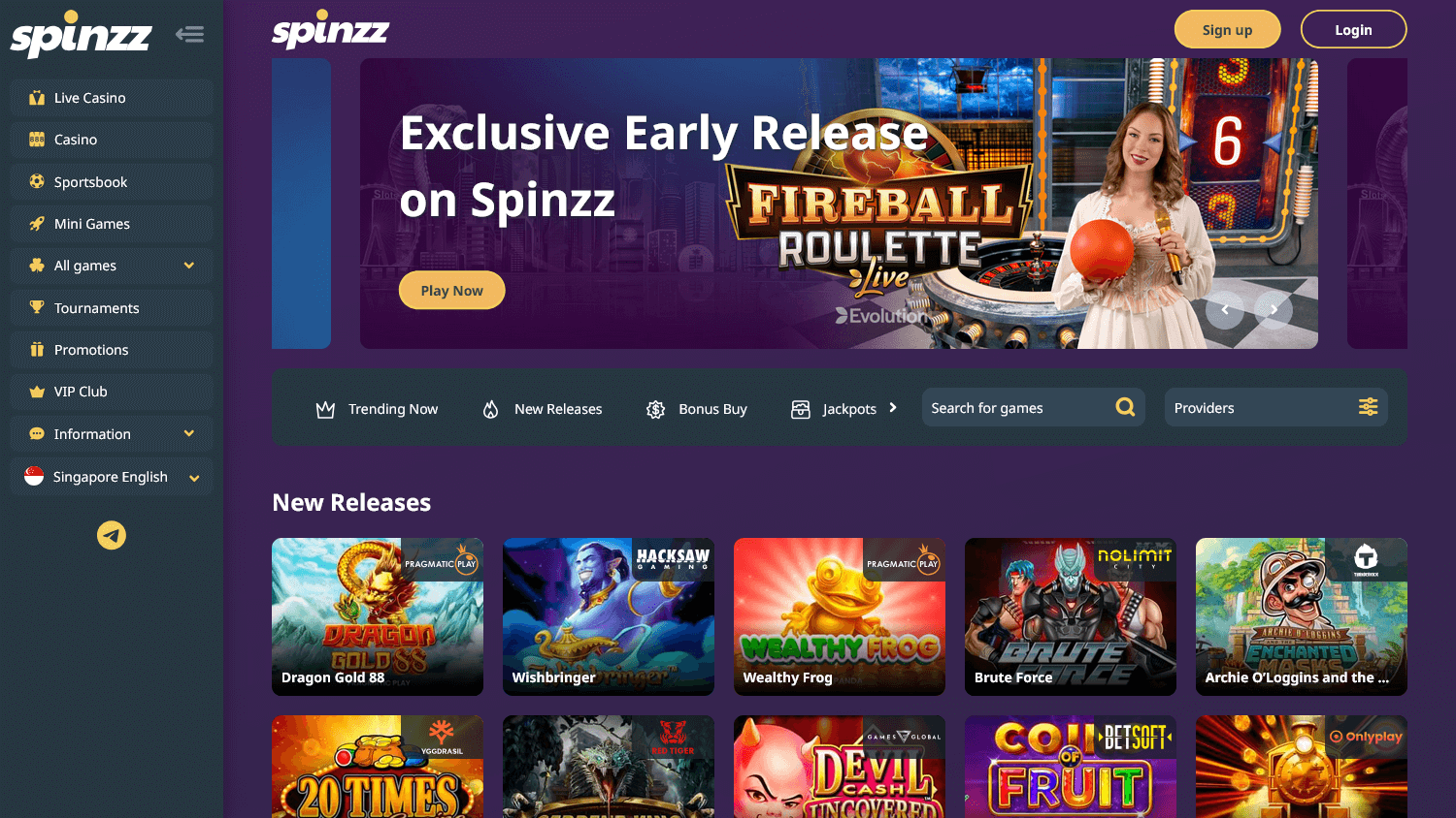 spinzz_casino_homepage_desktop