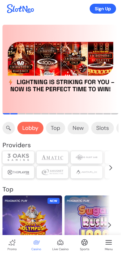 slotneo_casino_homepage_mobile