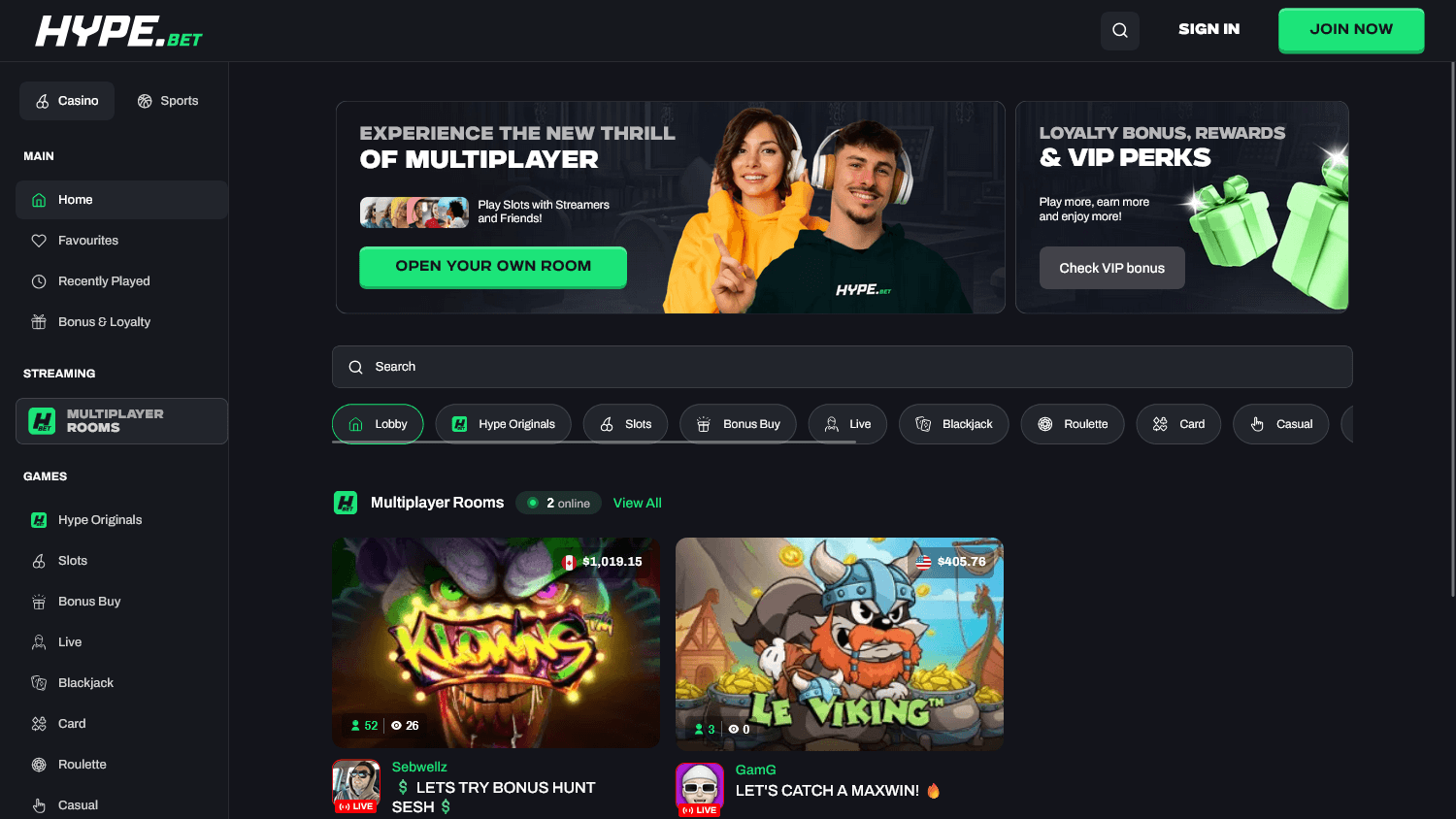 hype.bet_casino_homepage_desktop