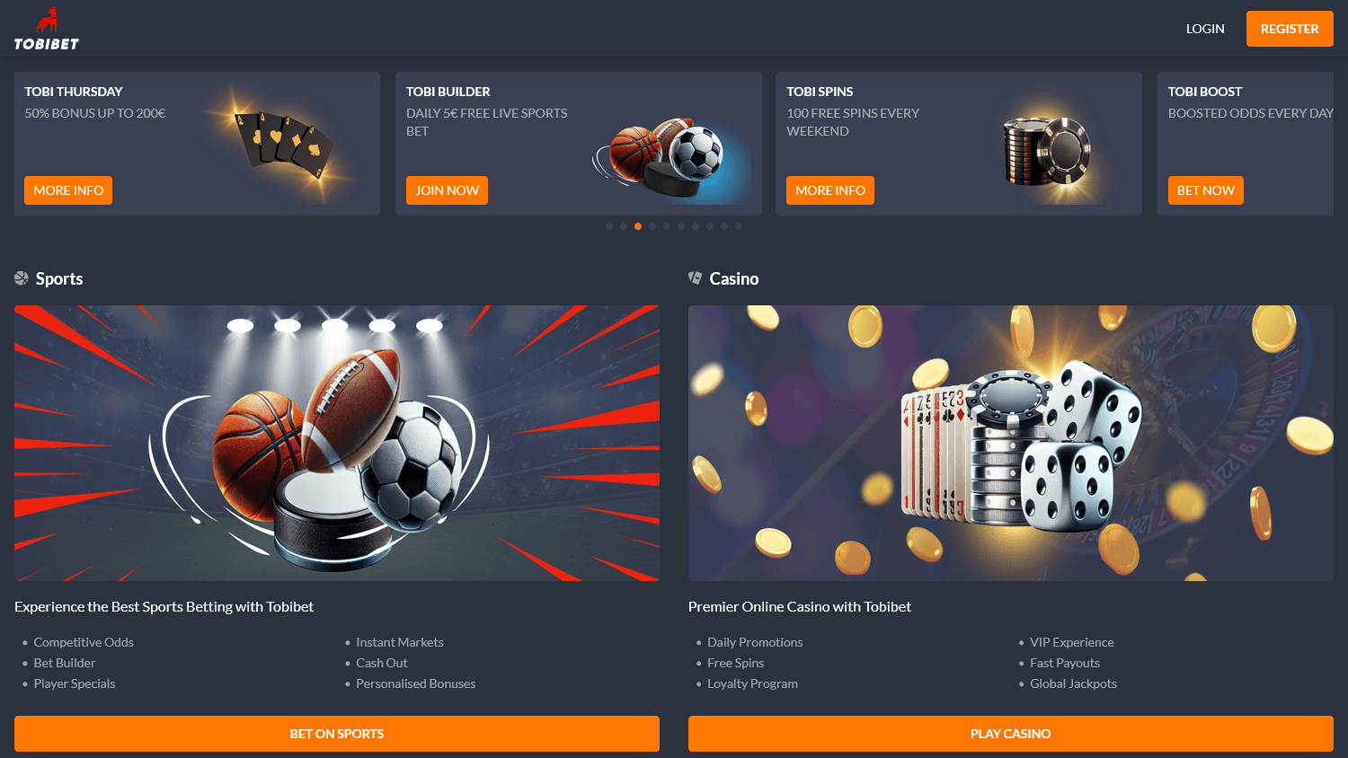 tobibet_casino_homepage_desktop