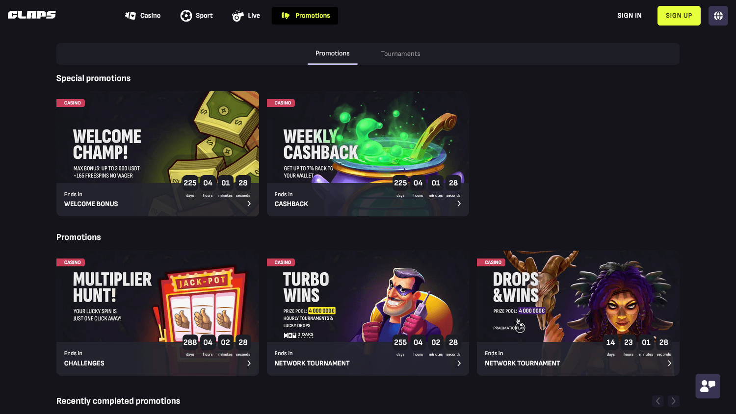 claps_casino_promotions_desktop