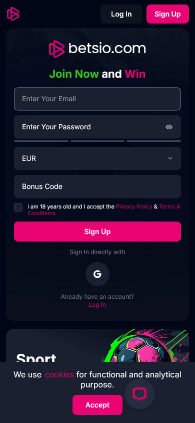 betsio_casino_homepage_mobile