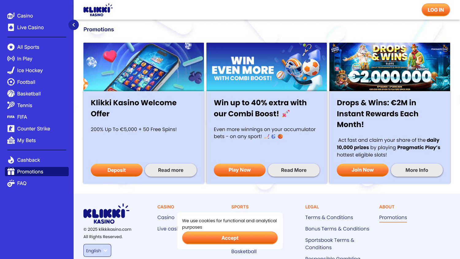 klikki_casino_promotions_desktop