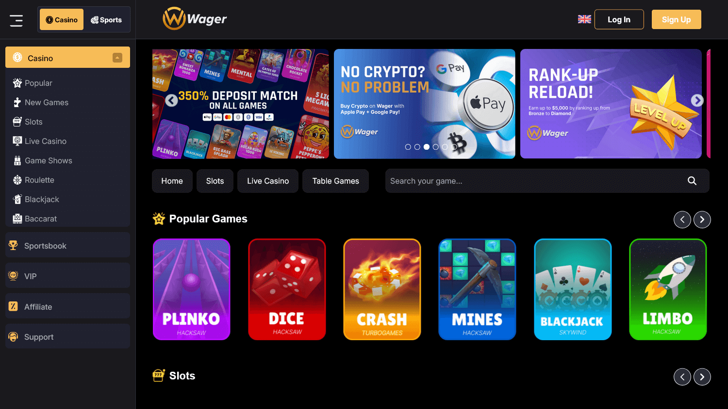 wager_casino_homepage_desktop