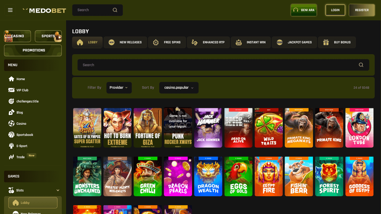 medobet_casino_game_gallery_desktop