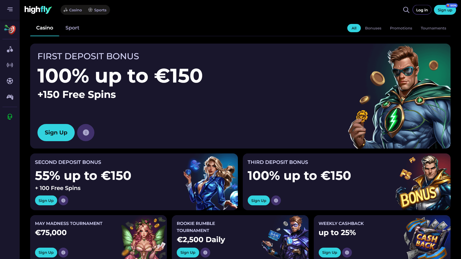 highflybet_casino_promotions_desktop