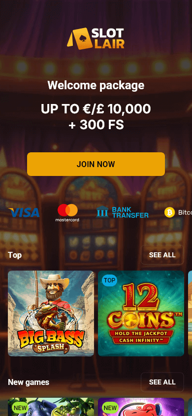 slot_lair_casino_homepage_mobile