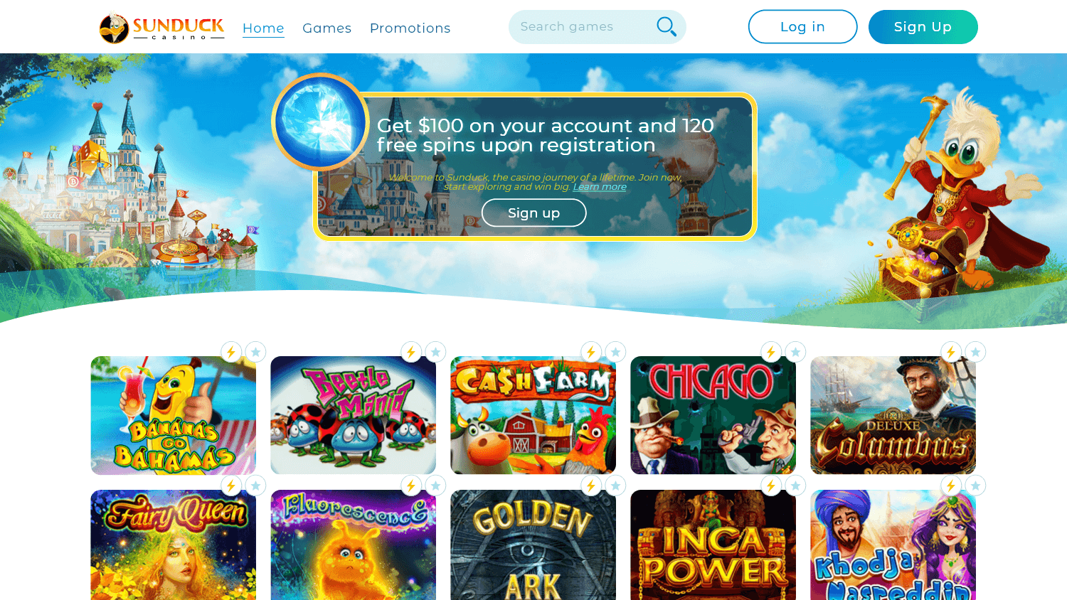 sunduck_casino_homepage_desktop