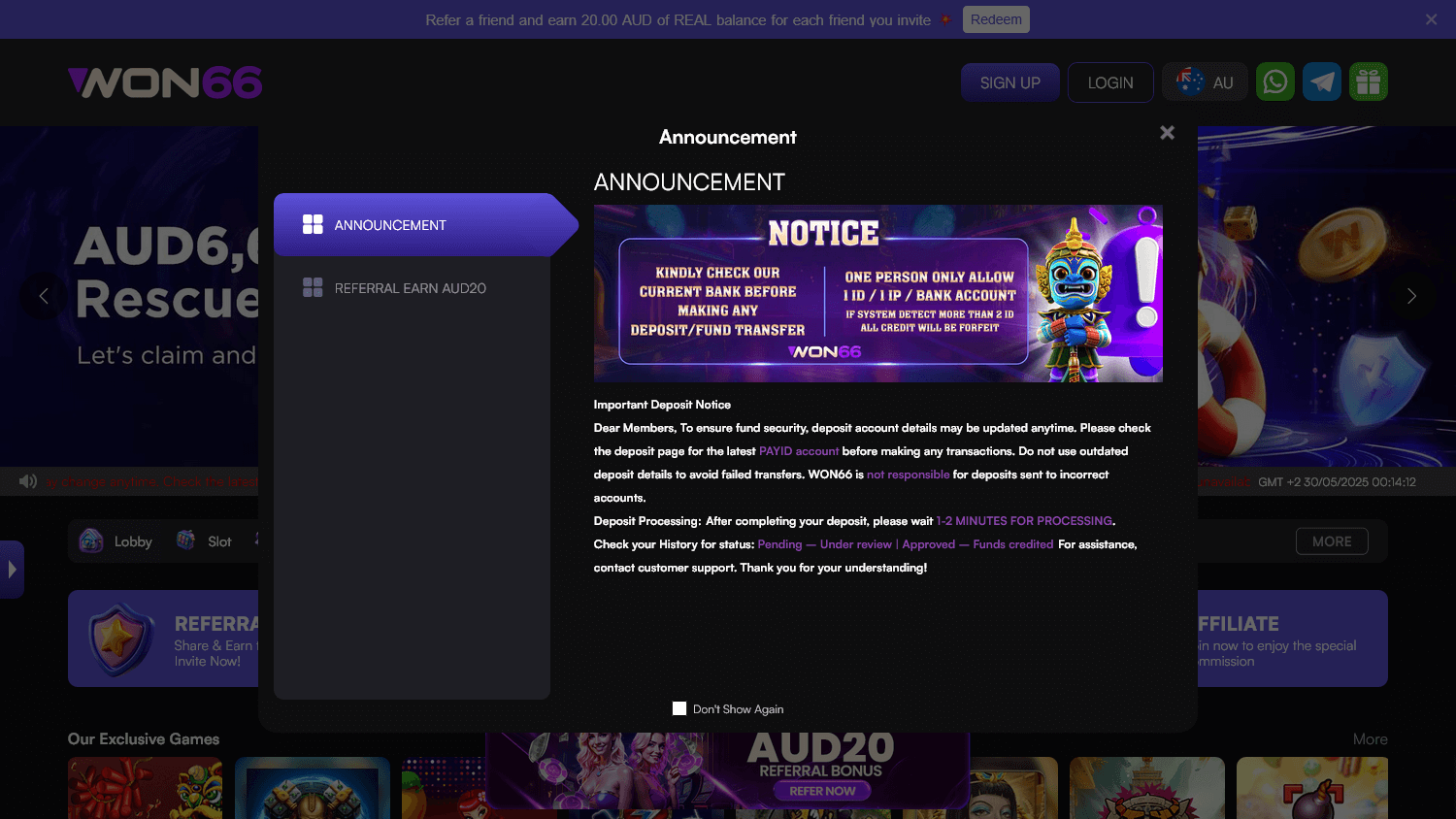 won66_casino_homepage_desktop