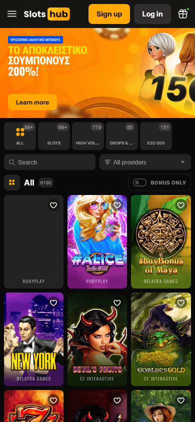 slotshub_casino_homepage_mobile