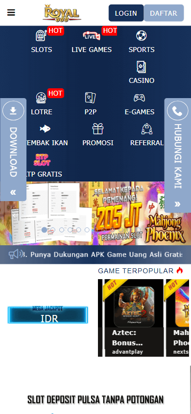 royal888_casino_homepage_mobile