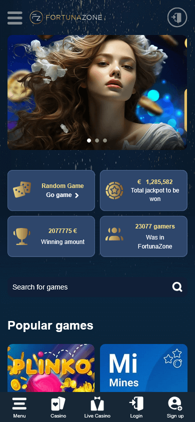fortunazone_casino_homepage_mobile